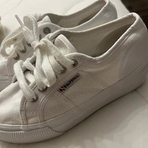 Superga platform sneakers.